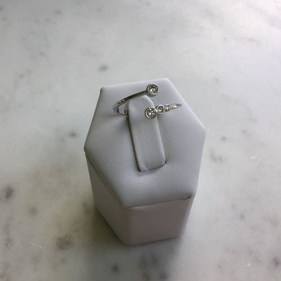 Sale $12! Sterling Silver Adjustable Cz Ring - Picture 10 of 16